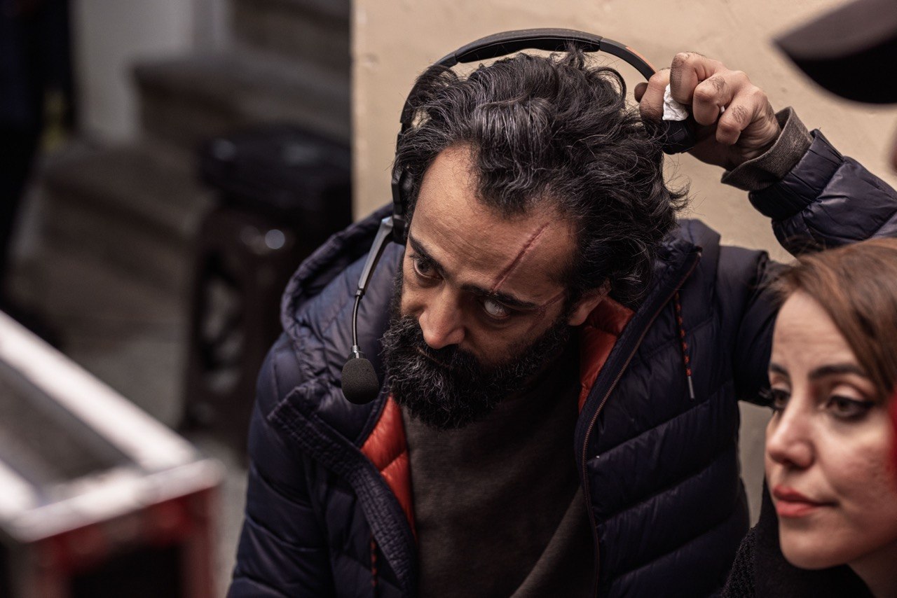 Behind the scenes — production still from Mandala