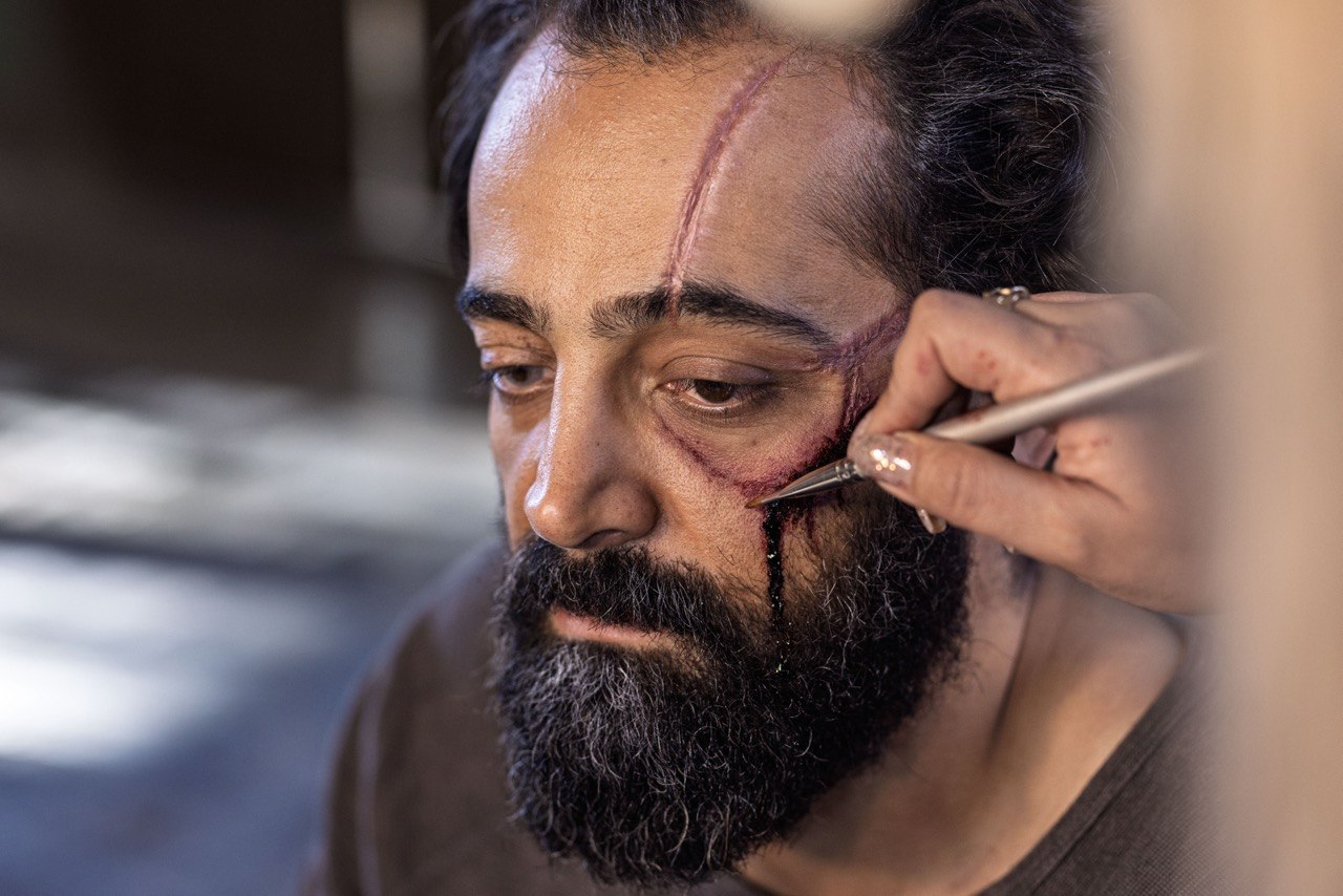 Behind the scenes — production still from Mandala