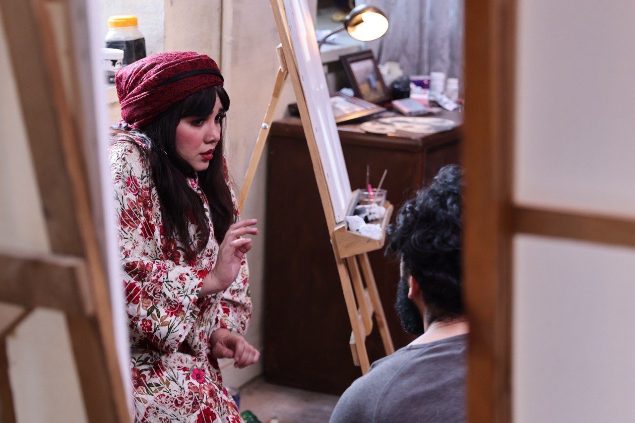 Behind the scenes — production still from Mandala