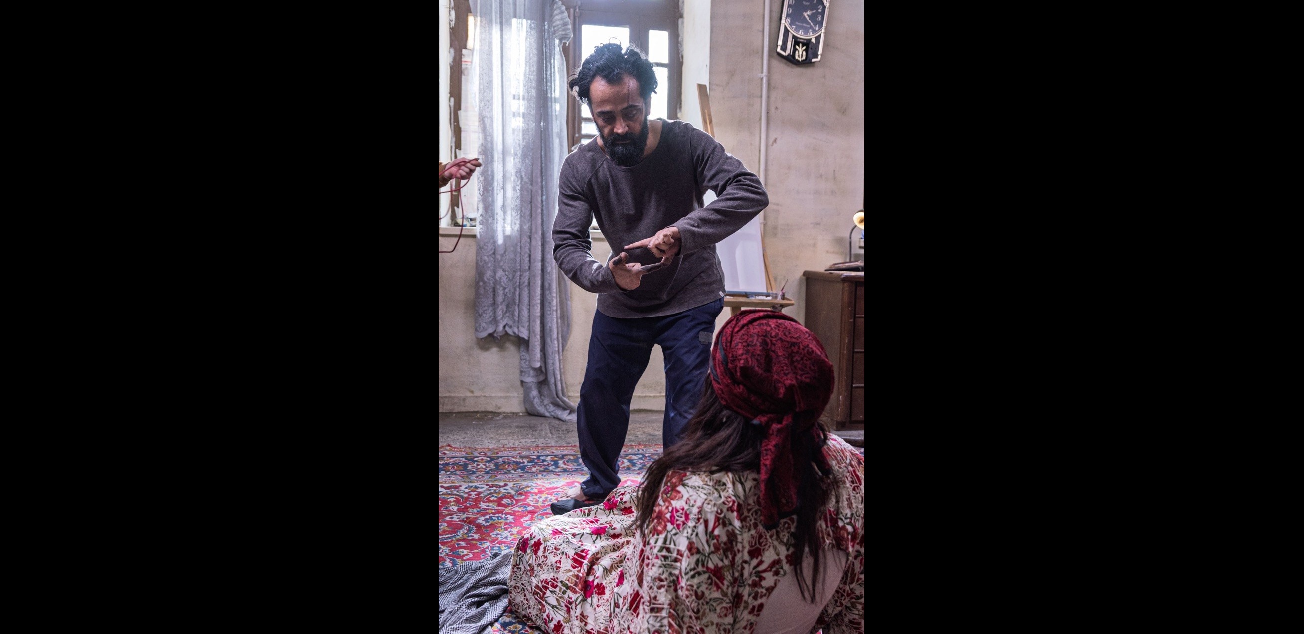 Behind the scenes — production still from Mandala