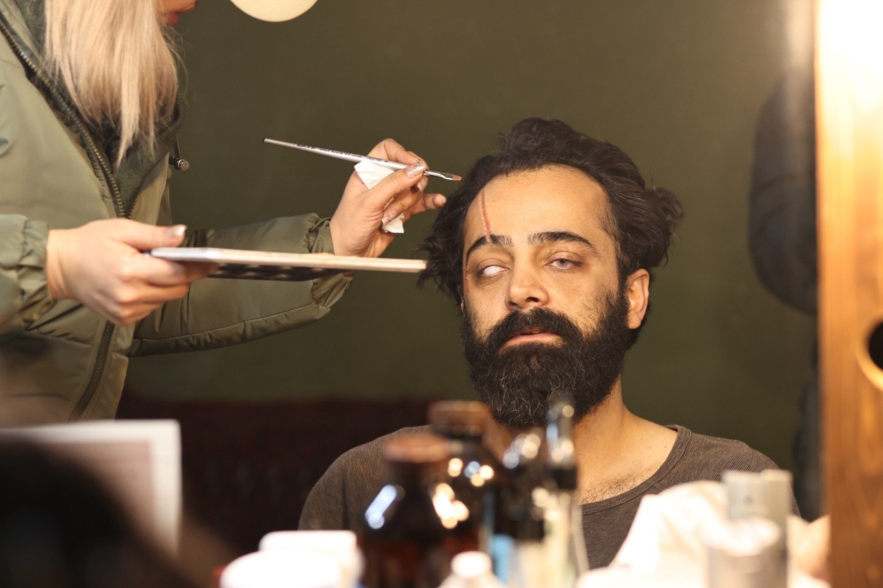 Behind the scenes — production still from Mandala